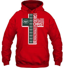 Load image into Gallery viewer, Can do all things through christ strengthens me New York Jets shirt