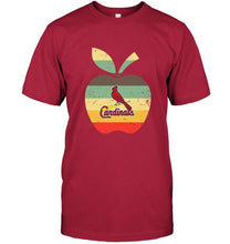 Load image into Gallery viewer, St Louis Cardinals teacher apple retro shirt