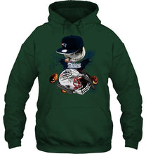 Load image into Gallery viewer, Fear the New England Patriots jack skellington halloween harvest field shirt