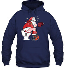 Load image into Gallery viewer, Santa Louisville Cardinals in bathroom shirt