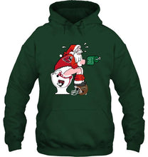 Load image into Gallery viewer, Santa Ball State Cardinals in bathroom shirt