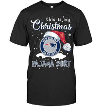 Load image into Gallery viewer, This is my christmas New England Patriots pajama shirt t shirt