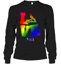 Load image into Gallery viewer, Love St Louis Cardinals lgbt shirt