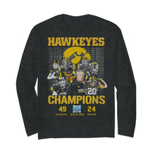Load image into Gallery viewer, Hawkeyes Champions Holiday Bowl Hawkeyes 49 Trojans 24 shirt by Moteefes store Unisex Long Sleeve T-Shirt