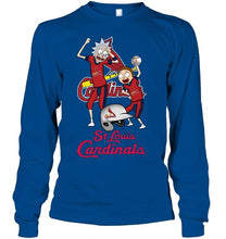 Load image into Gallery viewer, St Louis Cardinals Rick and morty fan shirt