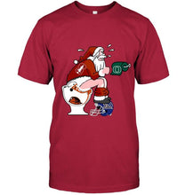Load image into Gallery viewer, Santa Stanford Cardinal in bathroom shirt