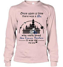 Load image into Gallery viewer, Once upon a time there was girl really loved New England Patriots it was me mickey disney castle shirt