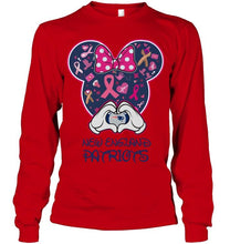 Load image into Gallery viewer, New England Patriots minnie br east cancer love shirt