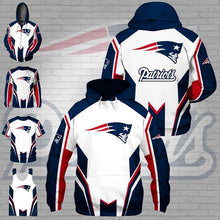 Load image into Gallery viewer, new england patriots for nfl fan 3d printed hoodie