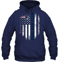 Load image into Gallery viewer, Best New England Patriots dad ever american flag shirt