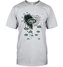 Load image into Gallery viewer, New York Jets dual colors tiny heart shaped shirt