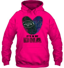 Load image into Gallery viewer, New York Jets and Buffalo Bulls it's my dna love fingerprints shirt