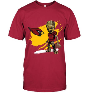 Arizona Cardinals angry baby groot ripped shirt