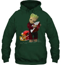 Load image into Gallery viewer, Groot loves Arizona Cardinals fan hoodie