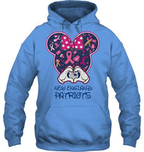 Load image into Gallery viewer, New England Patriots minnie br east cancer love shirt