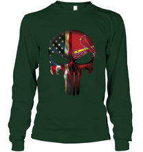 Load image into Gallery viewer, St Louis Cardinals skull american flag shirt