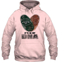 Load image into Gallery viewer, New York Jets and New York Mets it's my dna love fingerprints shirt