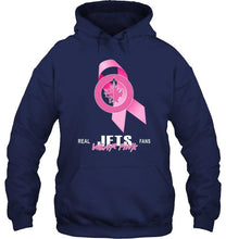 Load image into Gallery viewer, Winnipeg Jets real fans wear pink br east cancer support shirt