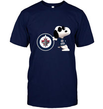 Load image into Gallery viewer, Winnipeg Jets snoopy sun glasses proud fan shirt