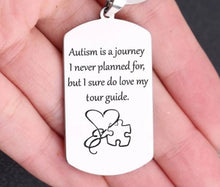 Load image into Gallery viewer, autism is journey i never planned for but i love my tour guide necklace