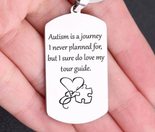 autism is journey i never planned for but i love my tour guide necklace