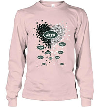 Load image into Gallery viewer, New York Jets dual colors tiny heart shaped shirt