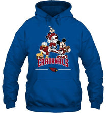 Load image into Gallery viewer, Arizona Cardinals mickey donald goofy fan shirt