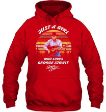 Load image into Gallery viewer, Just a girl who love george strait signed retro shirt