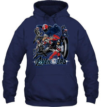Load image into Gallery viewer, New England Patriots The avengers assemble fighting simpson shirt