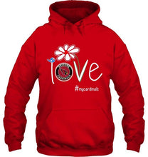Load image into Gallery viewer, Love my Cardinals Arizona Cardinals daisy fan shirt