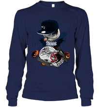 Load image into Gallery viewer, Fear the New England Patriots jack skellington halloween harvest field shirt