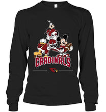 Load image into Gallery viewer, Arizona Cardinals mickey donald goofy fan shirt