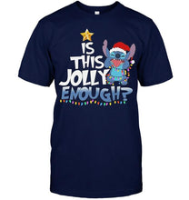 Load image into Gallery viewer, Is this jolly enough Stitch christmas lover shirt