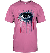 Load image into Gallery viewer, New England Patriots eye paint drop art style t shirt