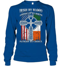 Load image into Gallery viewer, Irish by blood american by birth patriot by choice 2 Black T Shirt