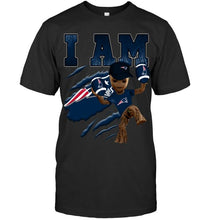 Load image into Gallery viewer, I am groot loves New England Patriots fan t shirt