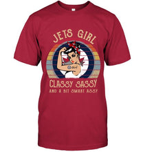 Load image into Gallery viewer, Winnipeg Jets girl classy sasy and a bit smart asy retro shirt