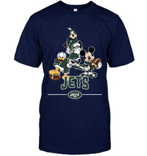 Load image into Gallery viewer, New York Jets mickey donald goofy fan shirt