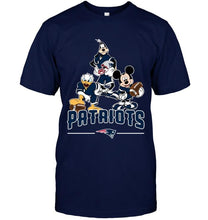 Load image into Gallery viewer, New England Patriots mickey donald goofy fan shirt