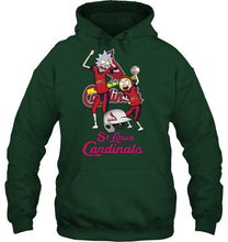 Load image into Gallery viewer, St Louis Cardinals Rick and morty fan shirt