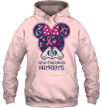 Load image into Gallery viewer, New England Patriots minnie br east cancer love shirt