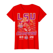 Load image into Gallery viewer, Lsu Champions 63 LSU Tigers 28 Oklahoma shirt by Moteefes store Classic Women's T-Shirt