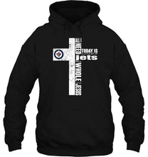 Load image into Gallery viewer, All I need today is a little bit of Winnipeg Jets and a whole lot of Jesus cross shirt