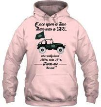Load image into Gallery viewer, Once upon a time a girl really loved jeeps and New York Jets it was me shirt