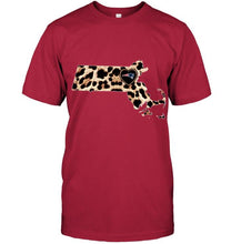 Load image into Gallery viewer, New England Patriots Leopard State Map love shirt