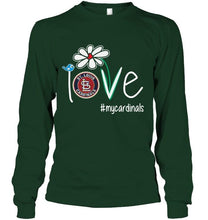 Load image into Gallery viewer, Love my Cardinals St Louis Cardinals daisy fan shirt
