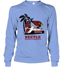 Load image into Gallery viewer, Beetle Arizona Cardinals on beach shirt