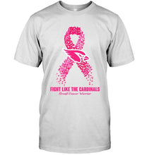 Load image into Gallery viewer, Arizona Cardinals fight like the Cardinals br east cancer warrior shirt