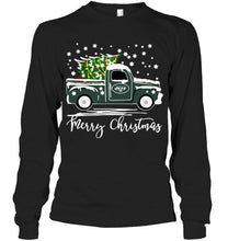 Load image into Gallery viewer, New York Jets merry christmas christmas tree truck t shirt