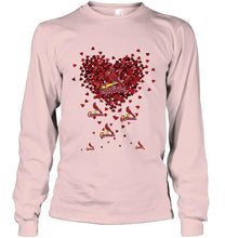 Load image into Gallery viewer, St Louis Cardinals tiny hearts shape hoodie